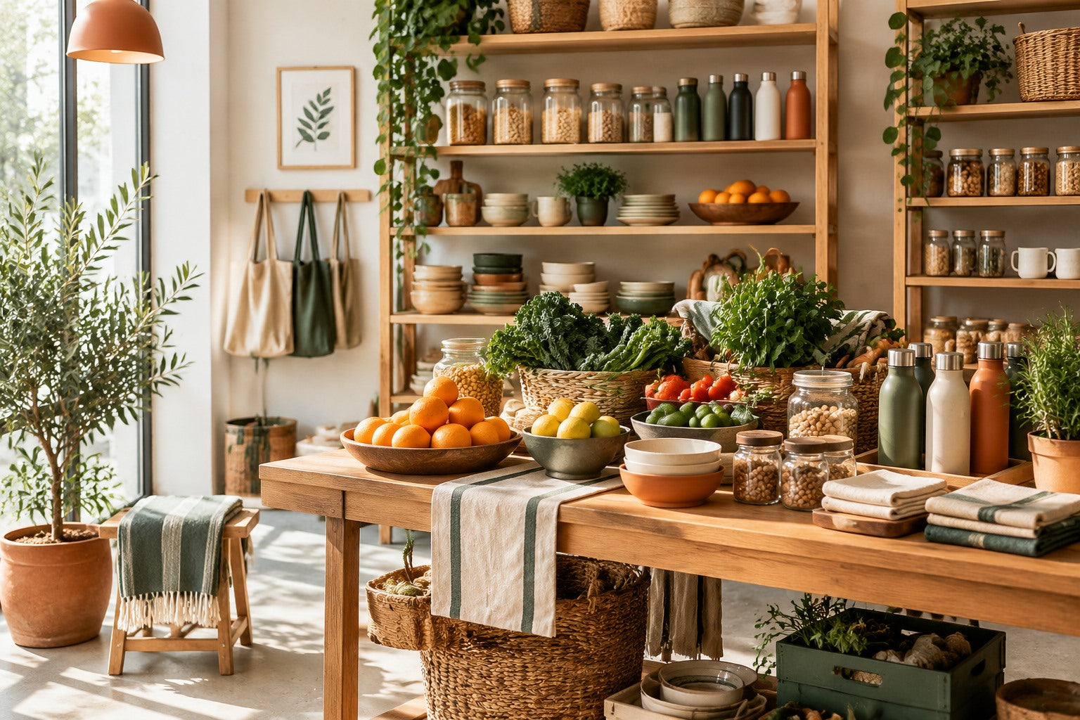 A broad selection of everyday supermarket goods